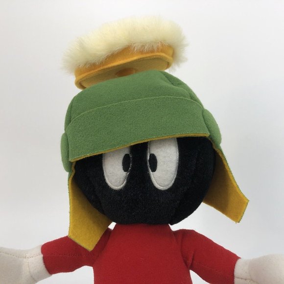 VTG Marvin Martian Plush 14" Looney Tunes Warner Bros 1995 Poseable Stands - Picture 3 of 15